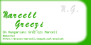 marcell greczi business card